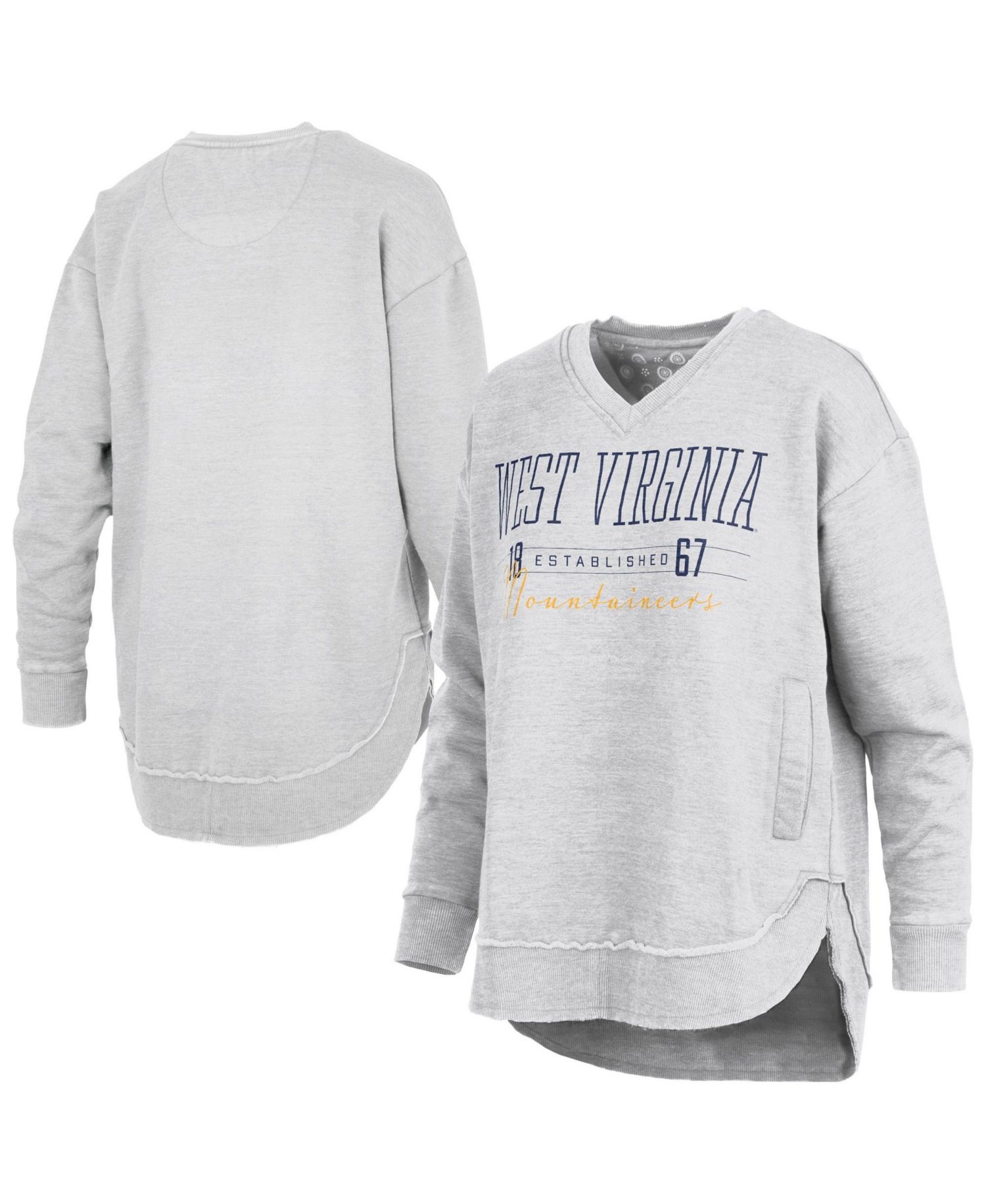 Women's Marcus East Hall Poncho V-Neck Long-Sleeve Graphic Sweatshirt