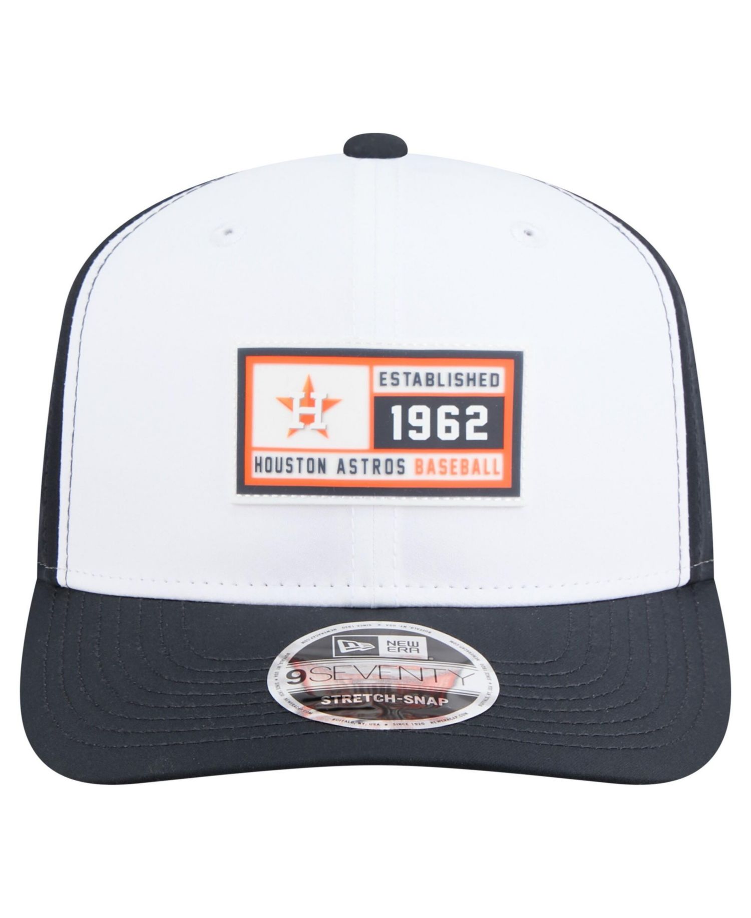 Men's White/Navy Houston Astros Established Patch 9SEVENTY Adjustable Hat