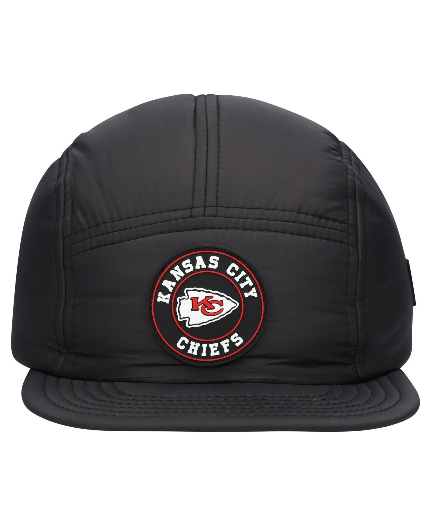 Men's Black Kansas City Chiefs Quilted Camper Adjustable Hat