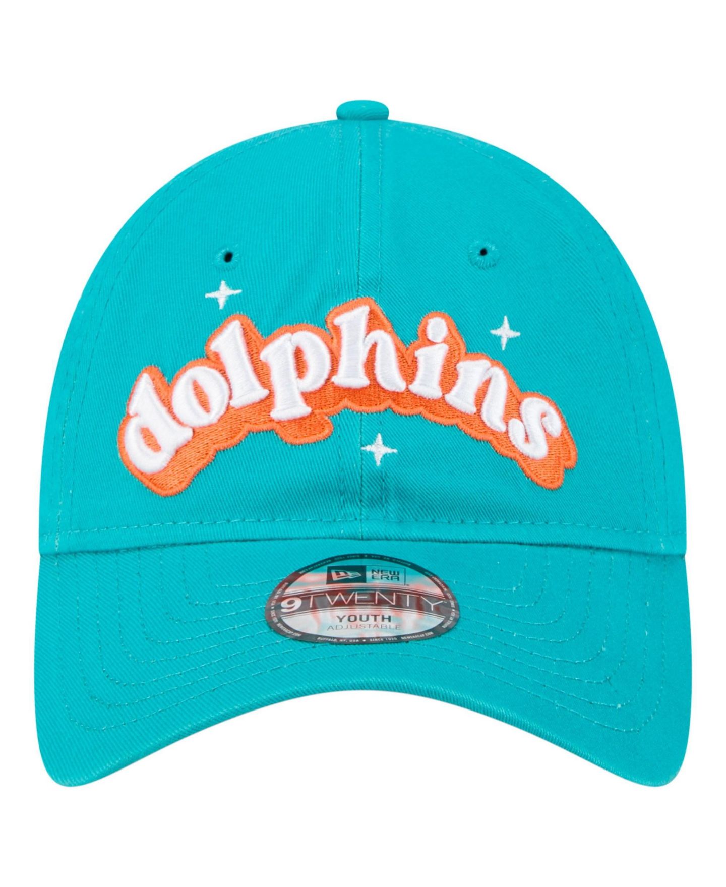 Кепка New Era Aqua Miami Dolphins Cheer 9TWENTY Adjustable Hat для девочек — фото 2