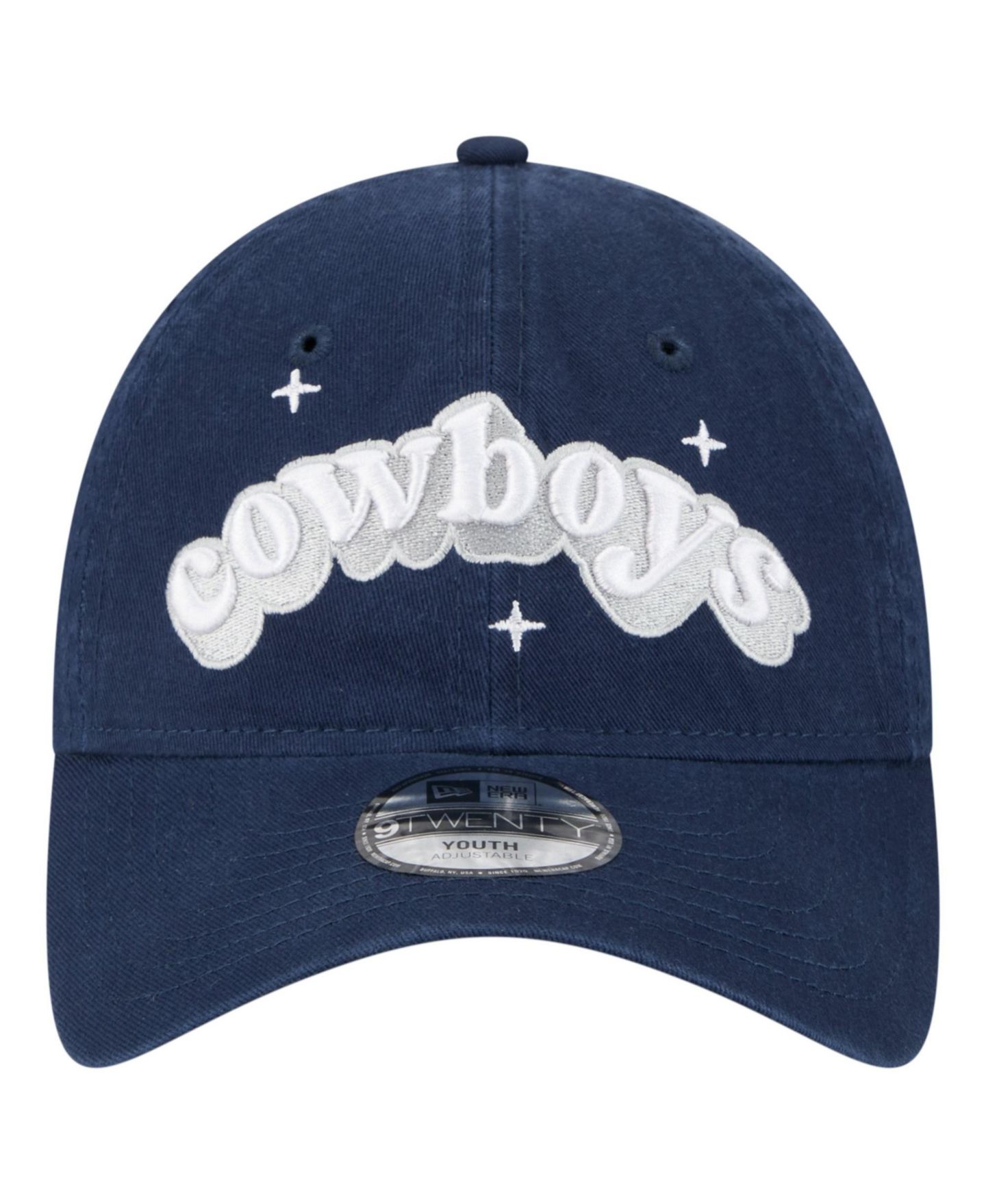 Кепка New Era Navy Dallas Cowboys Cheer 9TWENTY Adjustable Hat для девочек — фото 2