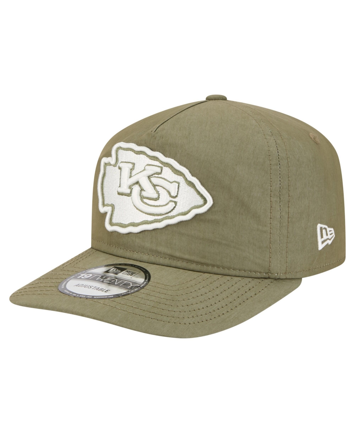 New Era Men's Olive Kansas City Chiefs Nylon 19TWENTY Adjustable Hat - Olive