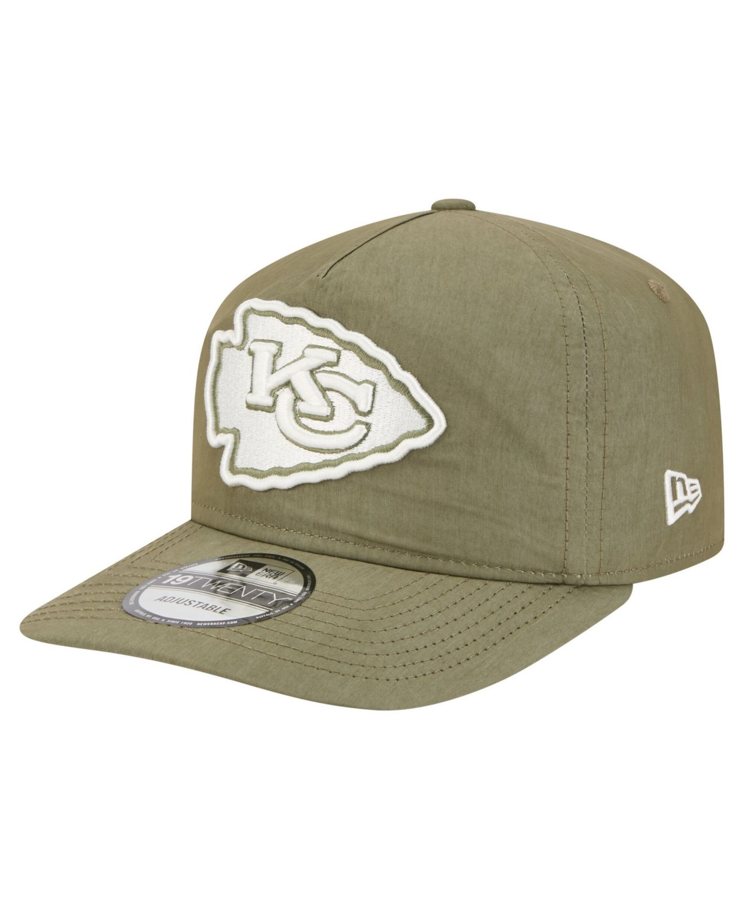 Men's Olive Kansas City Chiefs Nylon 19TWENTY Adjustable Hat