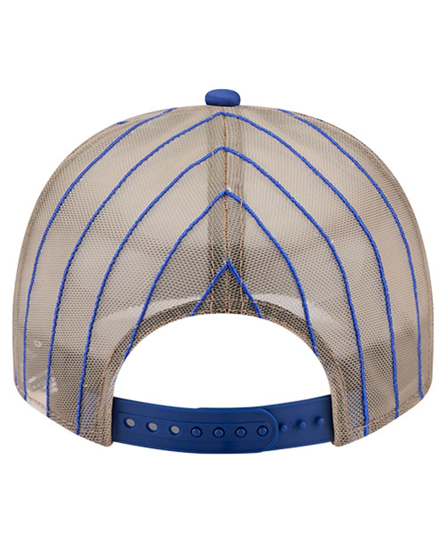 Men's Royal Texas Rangers Vintage Arched Foam Front 9FIFTY A-Frame Adjustable Trucker Hat
