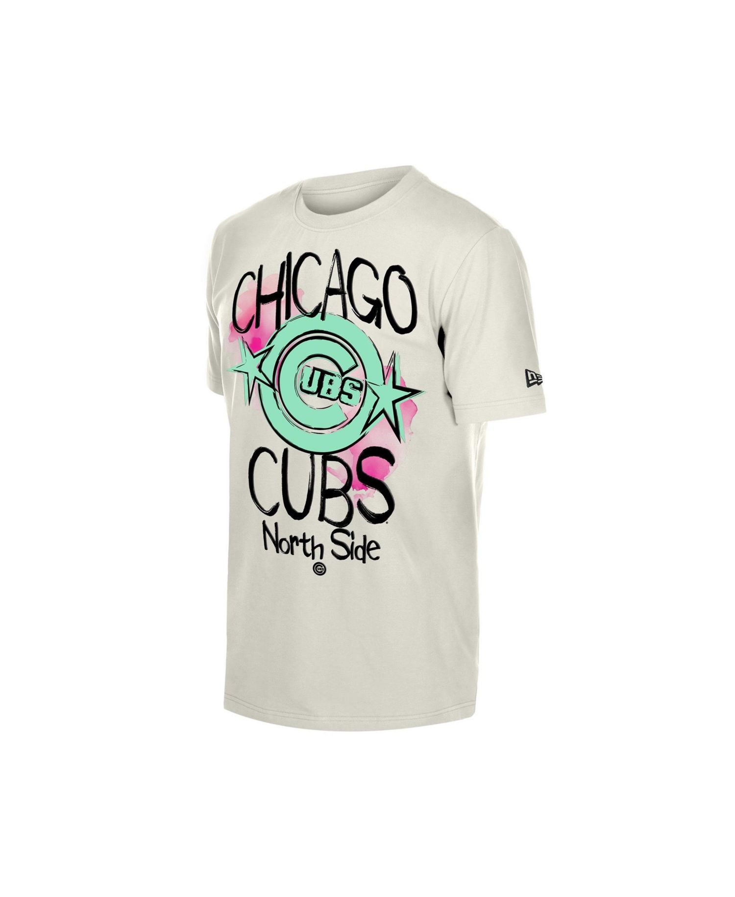 Men's Cream Chicago Cubs Lifestyle Punk Core T-Shirt