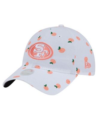 Women's White San Francisco 49ers Fruit Pattern 9TWENTY Adjustable Hat