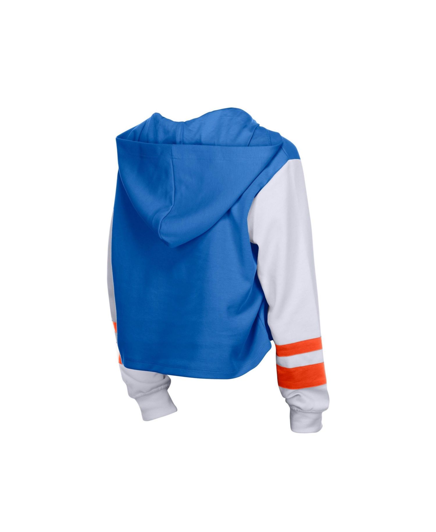 Women's New York Mets Boxy Cropped Lace-up Hoodie