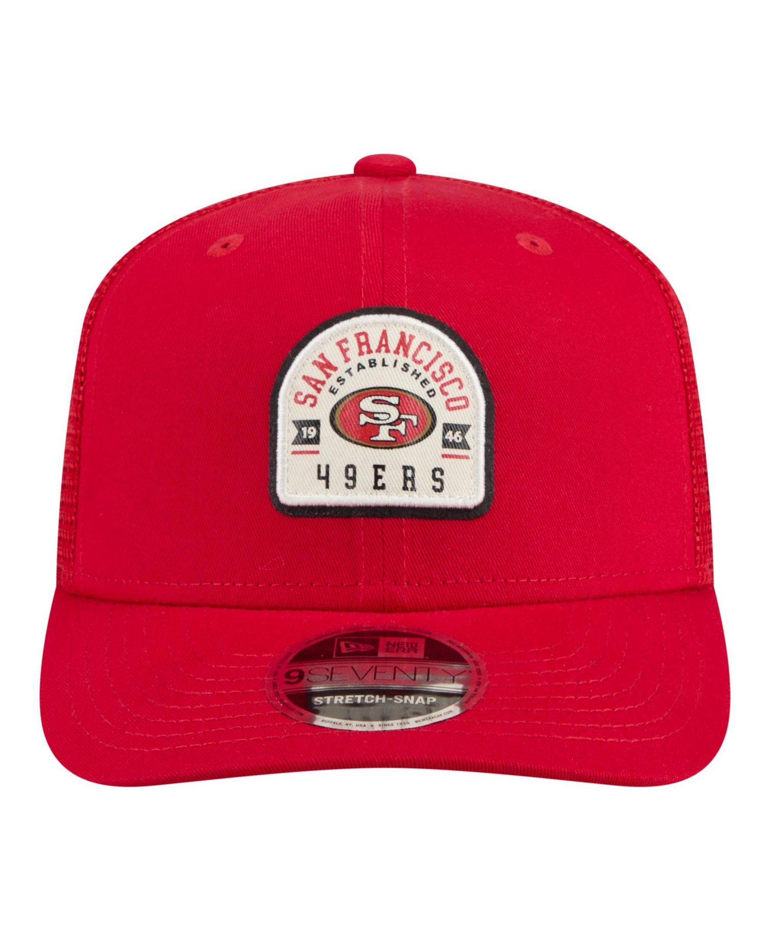 Men's Scarlet San Francisco 49ers Contest 9SEVENTY Adjustable Trucker Hat