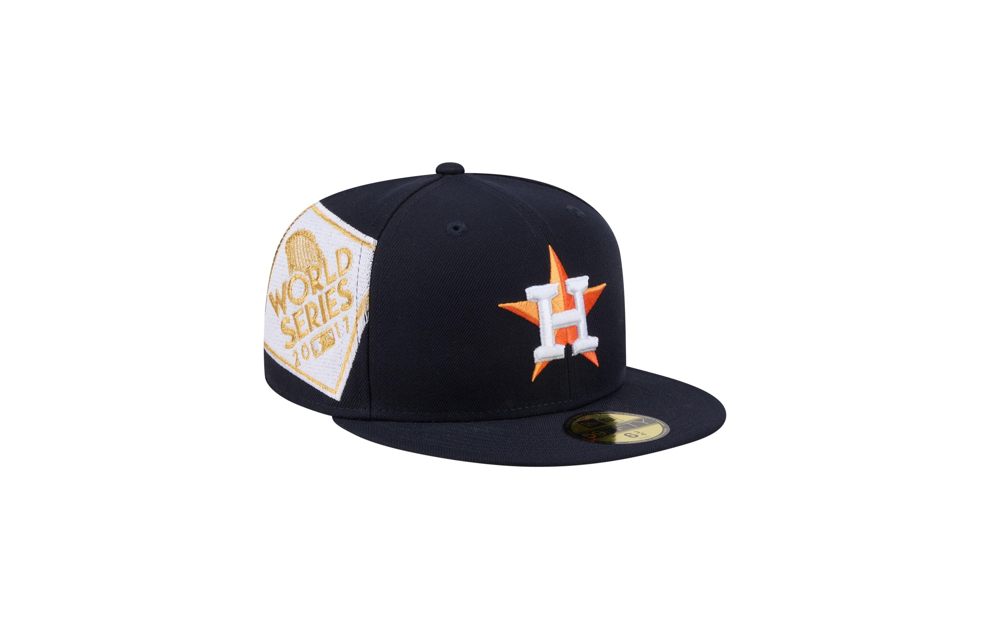 New Era Men's Navy Houston Astros Hidden Hit 59FIFTY Fitted Hat
