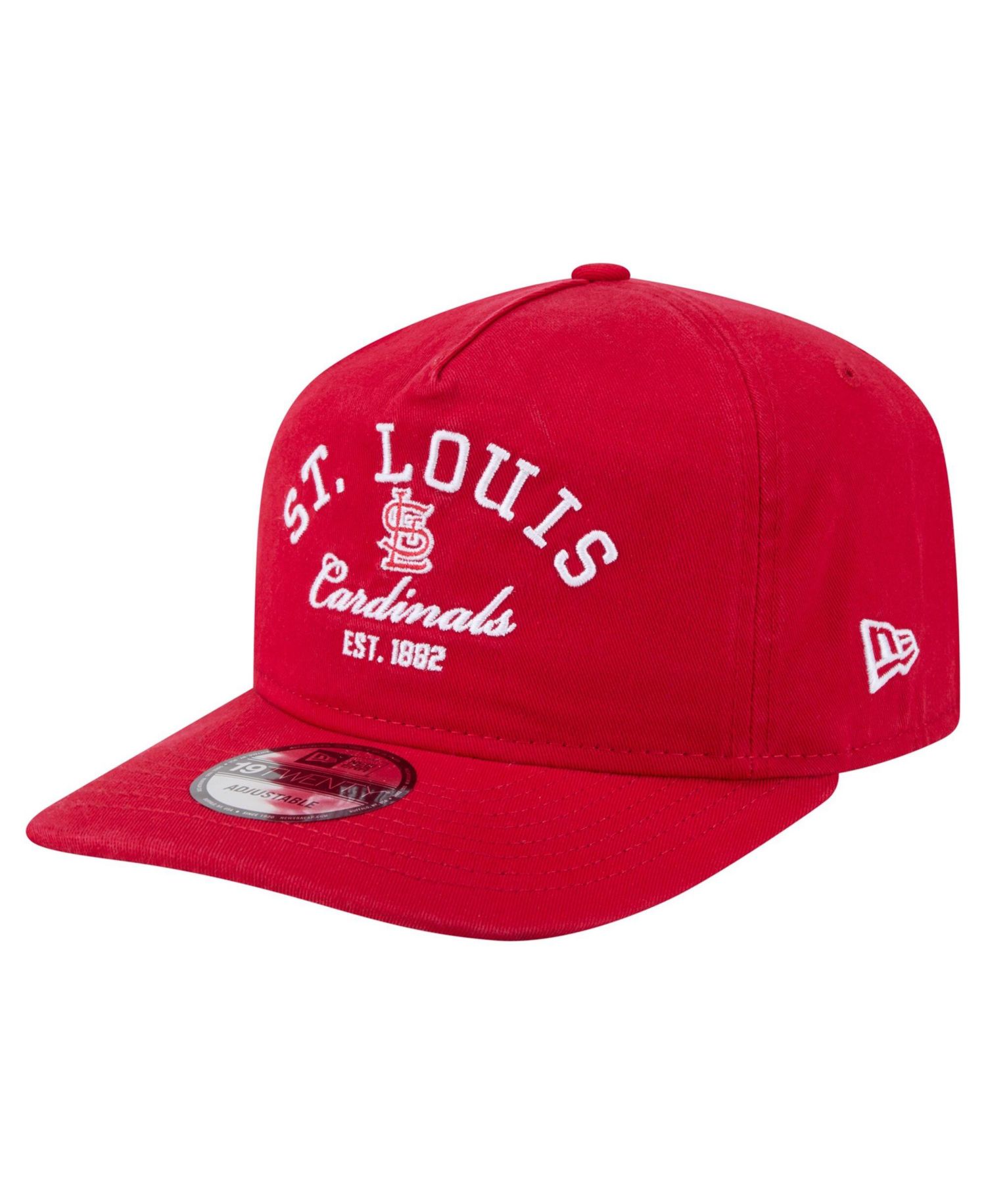 Men's Red St. Louis Cardinals Stacked 19TWENTY Adjustable Hat