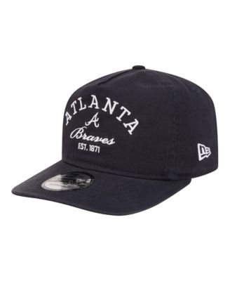 Men's Navy Atlanta Braves Stacked 19TWENTY Adjustable Hat