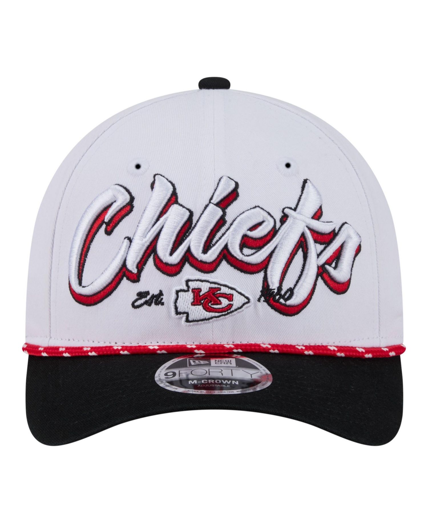 Men's White Kansas City Chiefs Team Loyal A-Frame 9FORTY Adjustable Hat