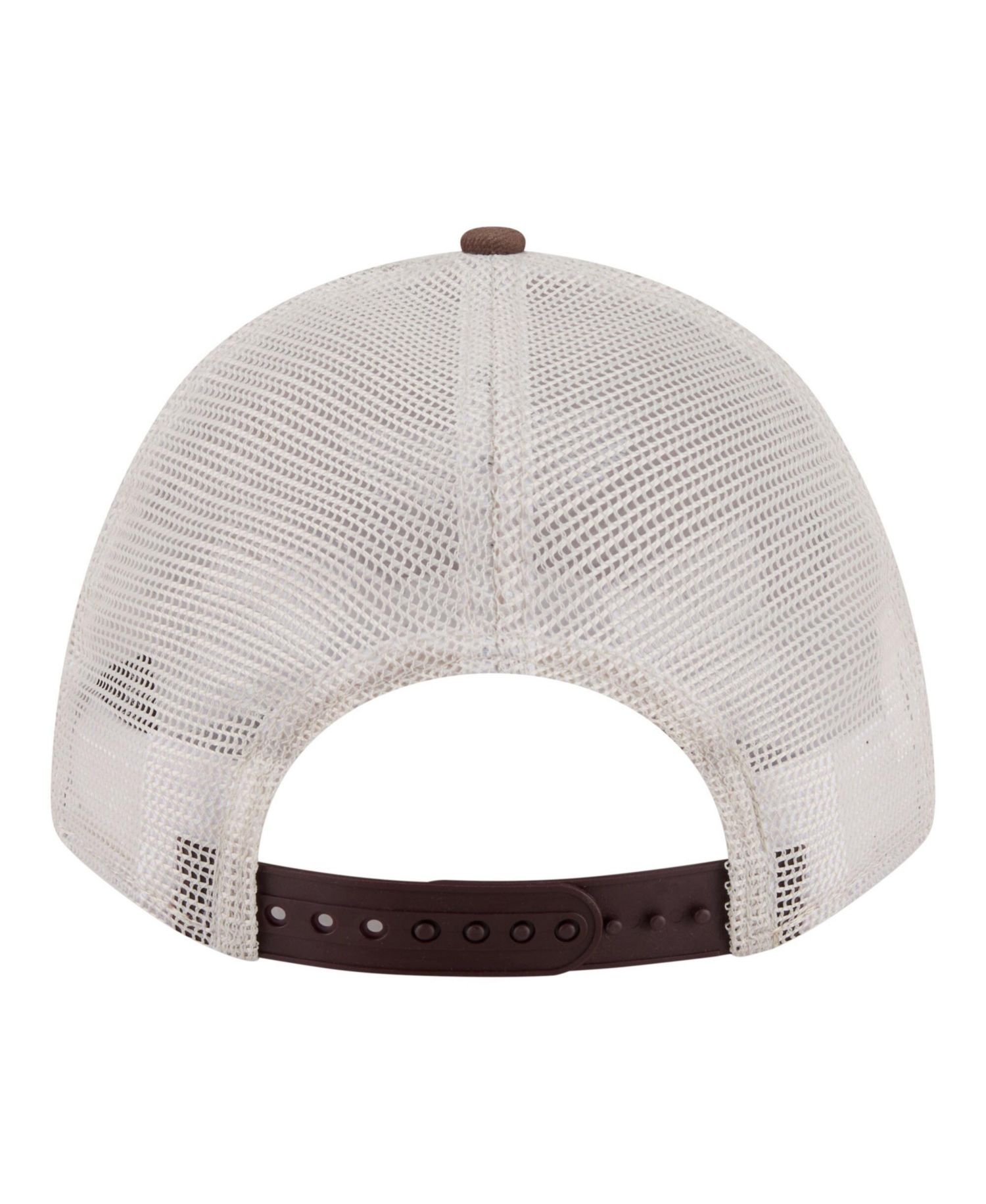Men's Light Beige/Brown San Diego Padres Frayed M-Crown A-Frame 9FORTY Trucker Adjustable Hat
