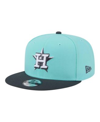 Men's Turquoise/Charcoal Houston Astros Two-Tone Color Pack 9FIFTY Snapback Hat
