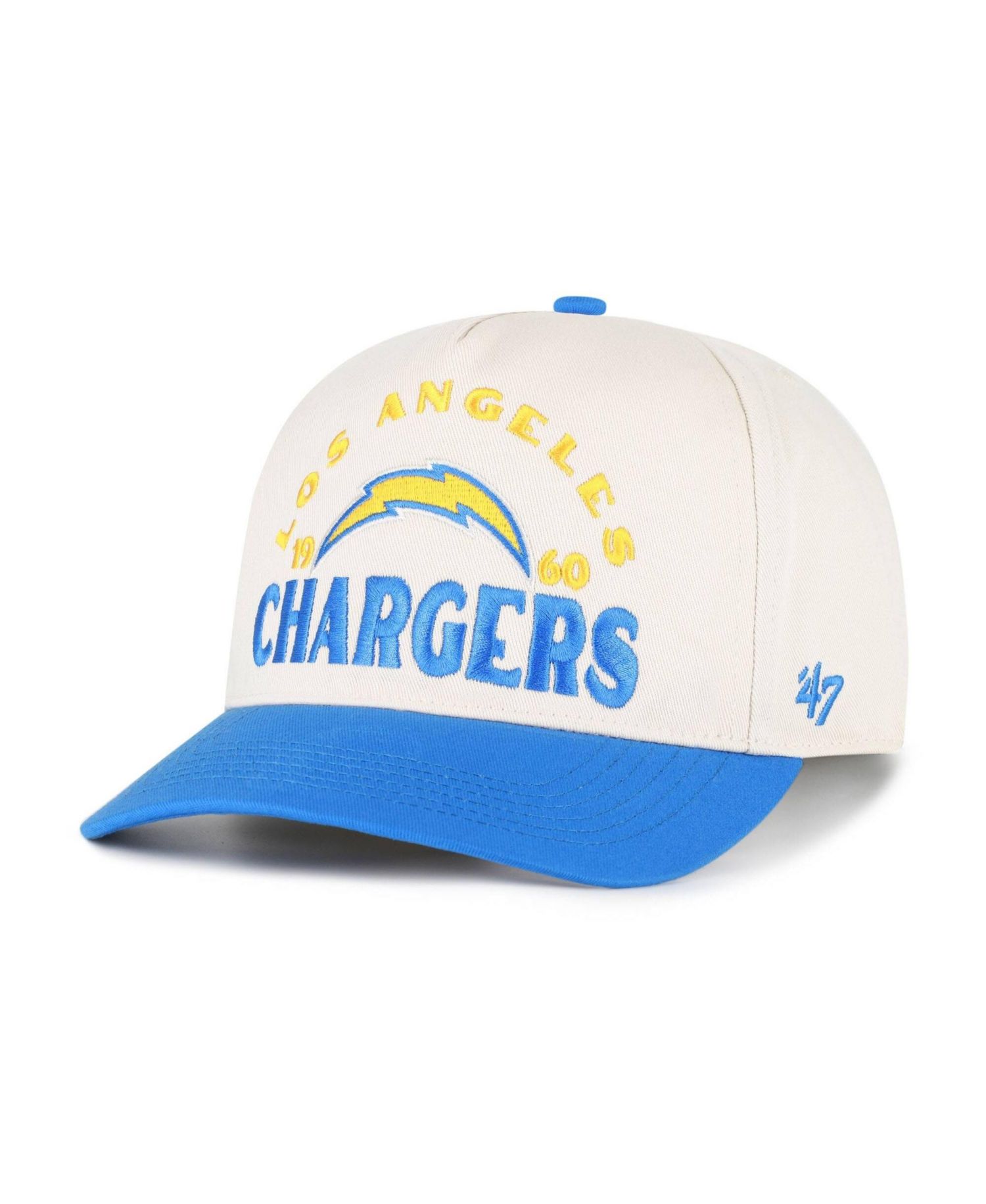 Men's Natural Los Angeles Chargers Arcitext Hitch Adjustable Hat