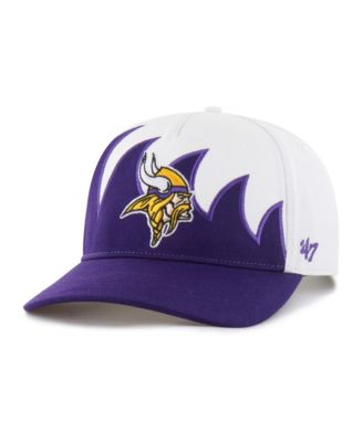 Men's White Minnesota Vikings Jagged Hitch Adjustable Hat