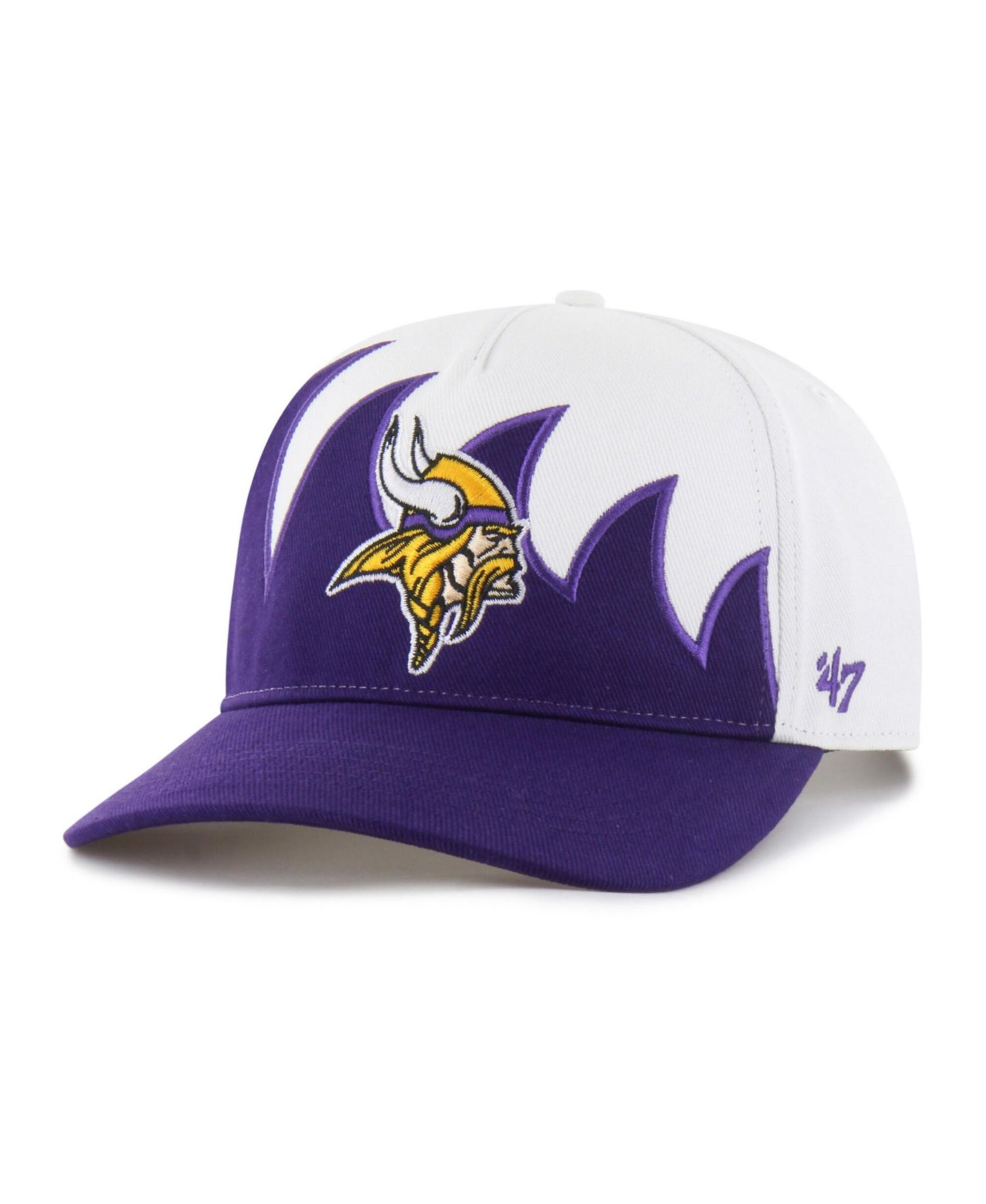 Men's White Minnesota Vikings Jagged Hitch Adjustable Hat