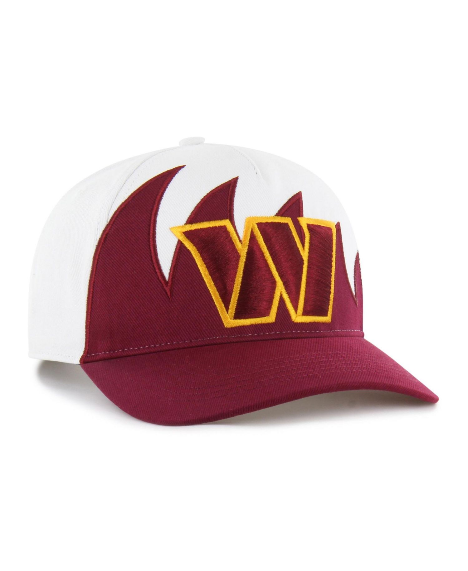 Men's White Washington Commanders Jagged Hitch Adjustable Hat
