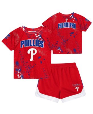 Preschool Red Philadelphia Phillies Pinch Hitter Infielder T-Shirt Shorts Set
