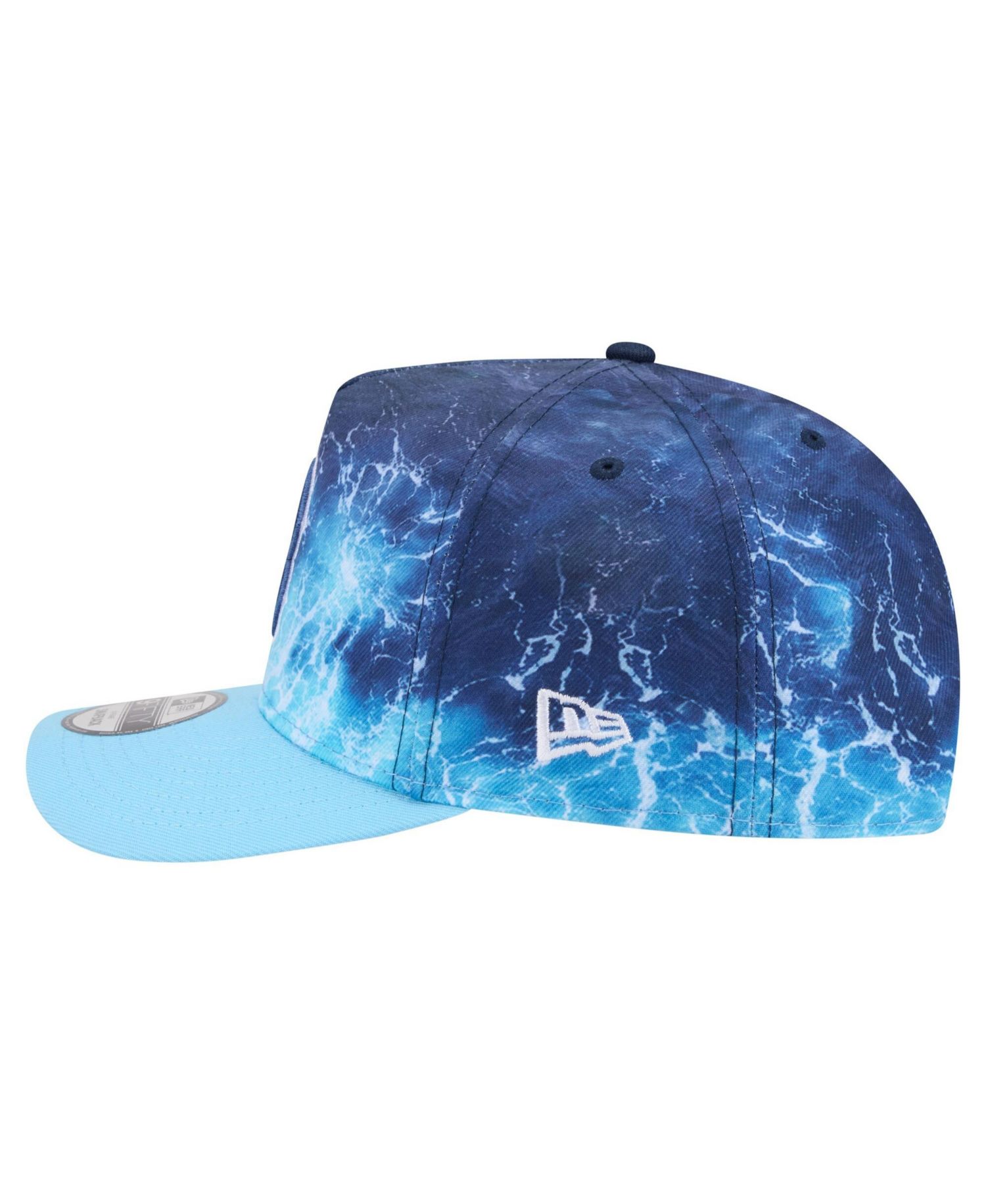 Men's Light Blue Boston Red Sox Deep Water Pre-Curved 9FIFTY A-Frame Snapback Hat