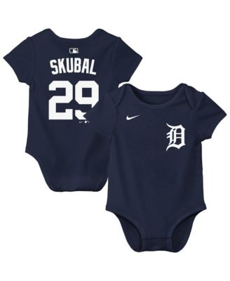 Baby Boys and Girls Tarik Skubal Navy Detroit Tigers Name & Number Bodysuit