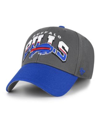 Men's Charcoal Buffalo Bills Split Block MVP Adjustable Hat