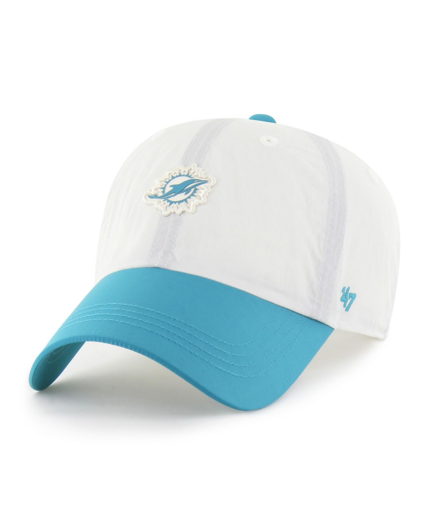 Men's Cream Miami Dolphins Modernia Clean Up Adjustable Hat