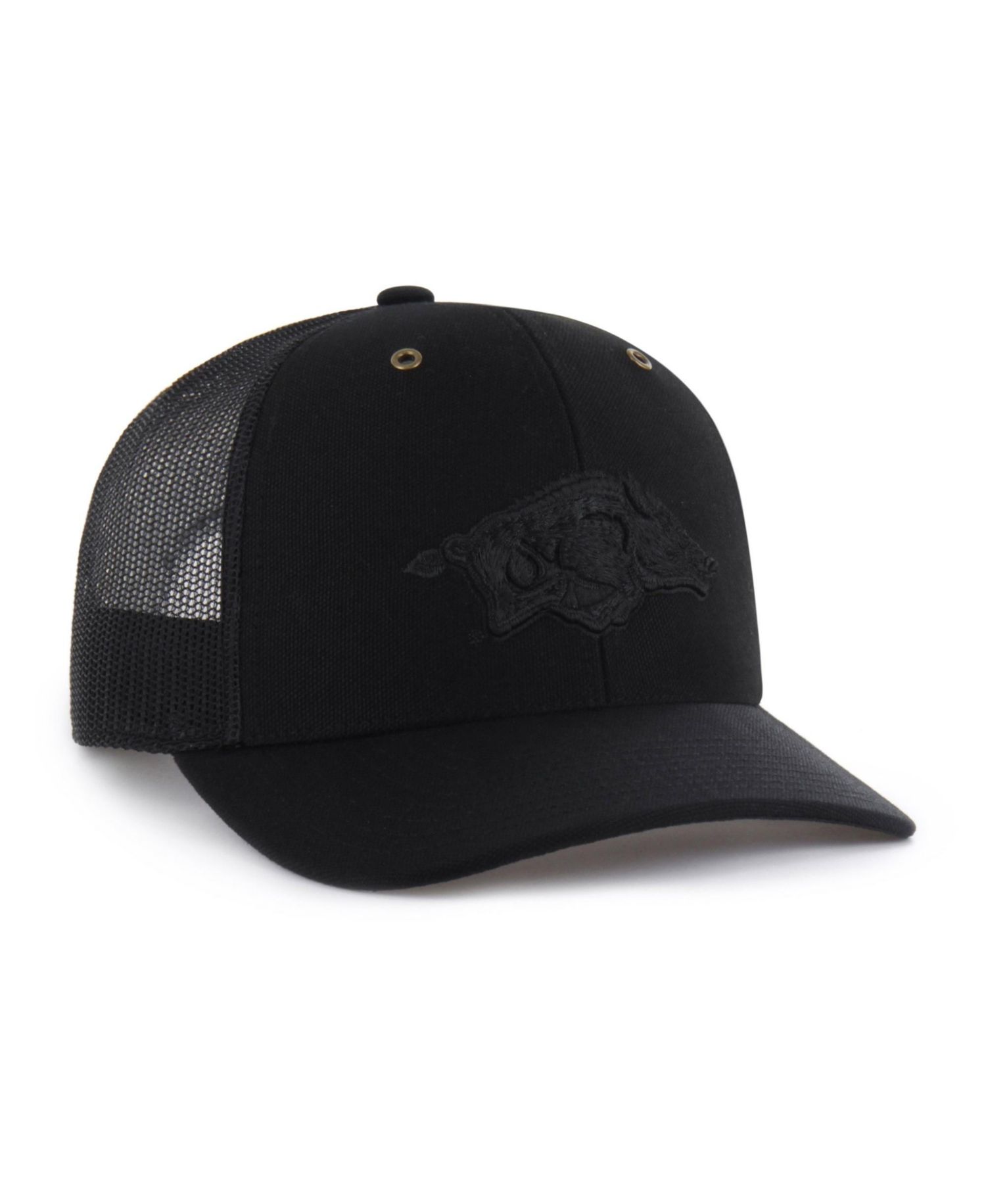 Brand Men's Black Arkansas Razorbacks Trucker Adjustable Hat