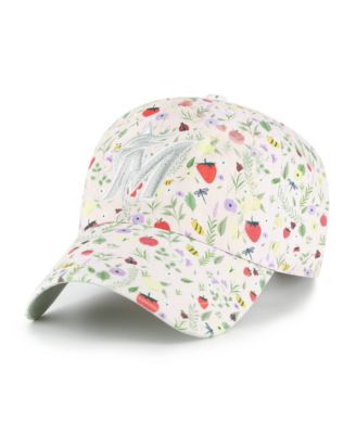 Big Girls Light Pink Miami Marlins Posey Clean Up Adjustable Hat
