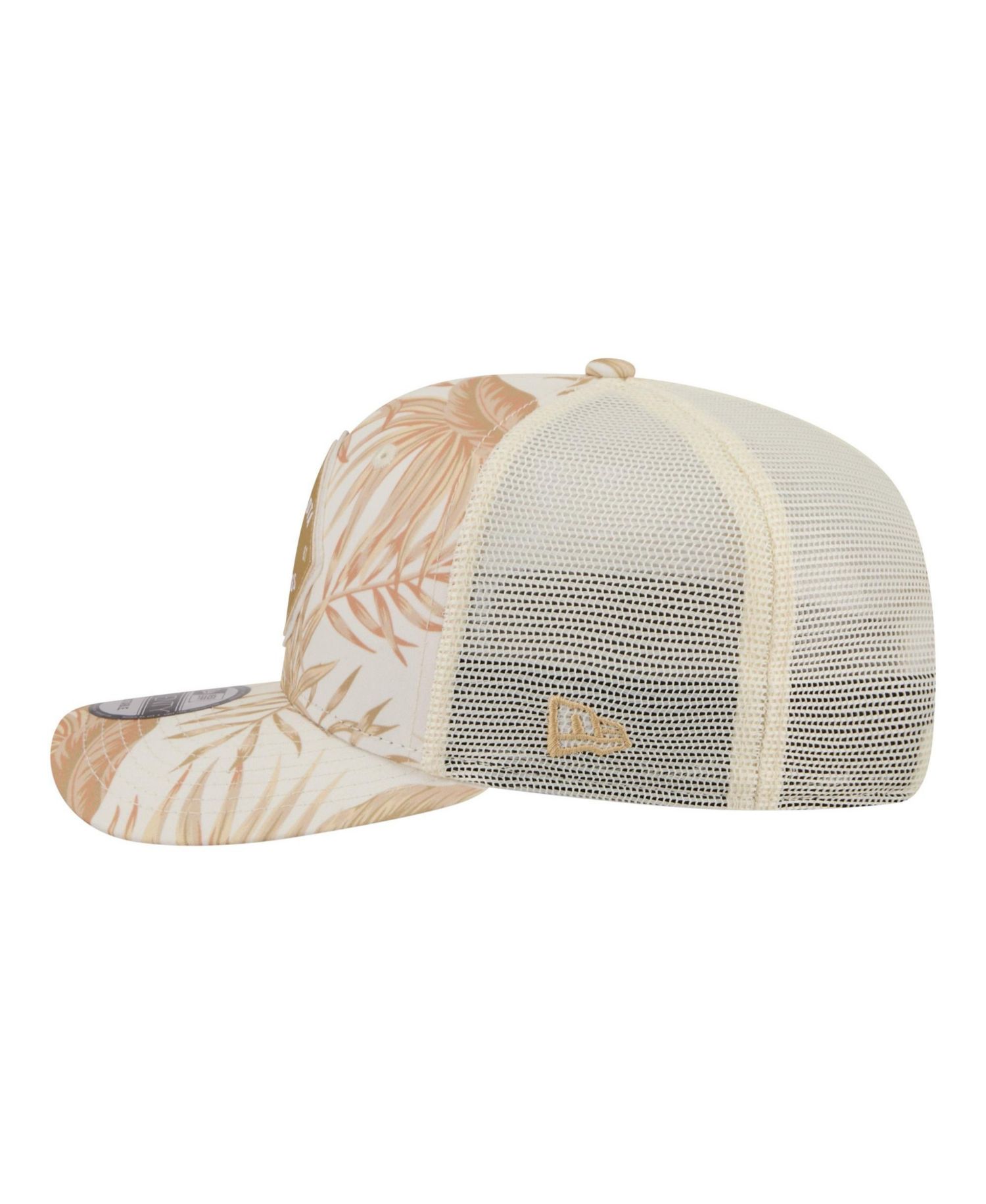 Men's Tan Minnesota Vikings Tonal Palm COOLERA 9SEVENTY Adjustable Trucker Hat