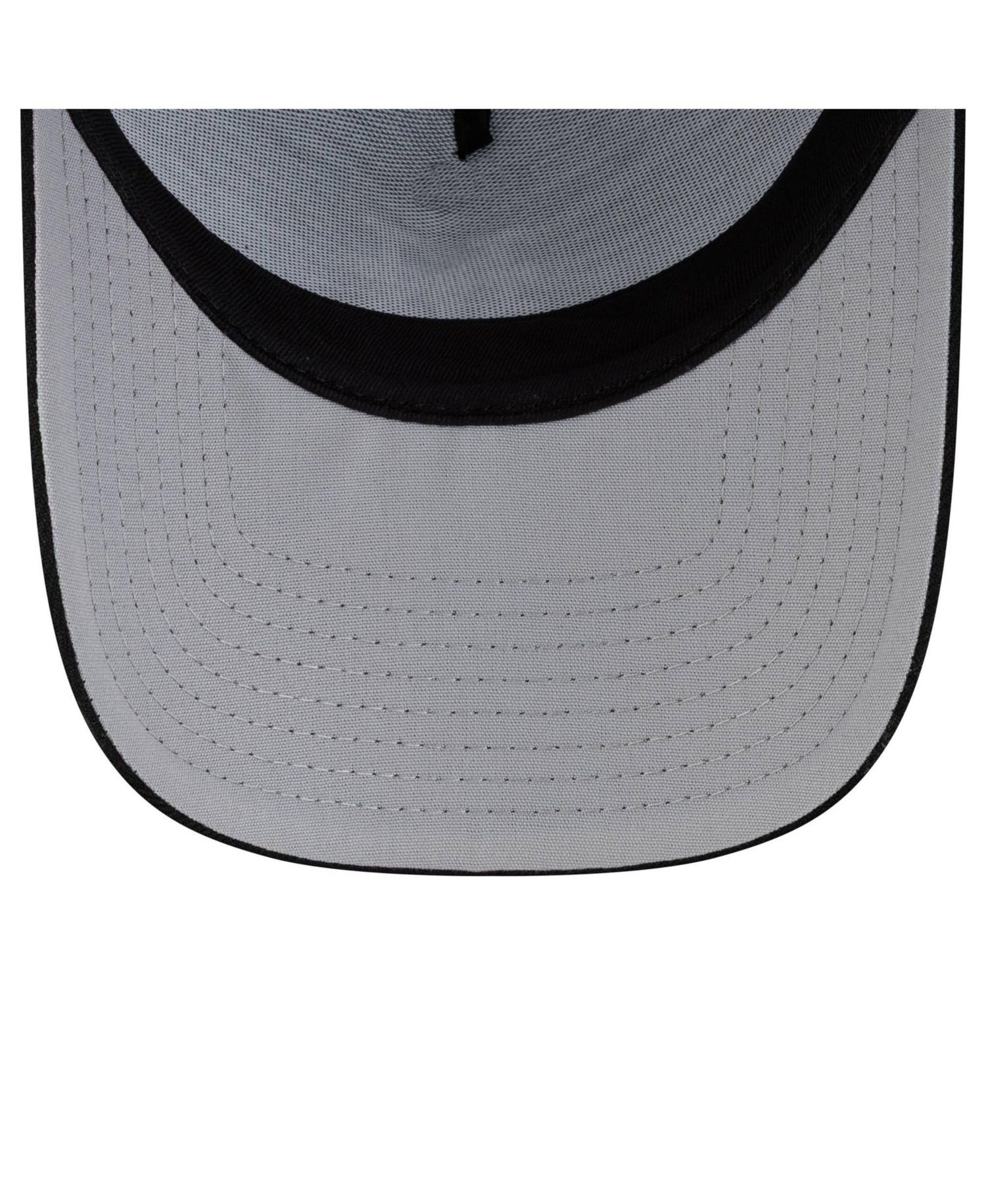 Men's Black New York Mets Side Script 9FORTY A-Frame Trucker Adjustable Hat
