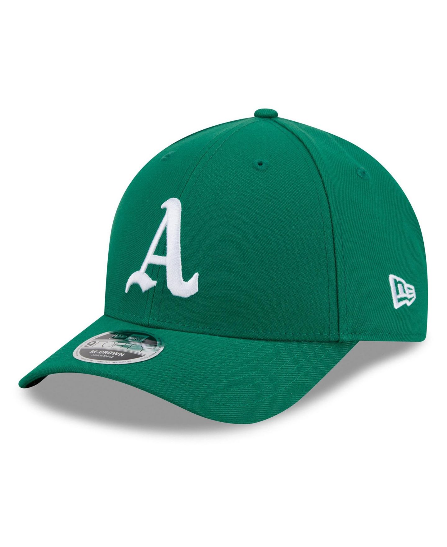 Мужская кепка New Era Kelly Green Athletics 2026 Baseball Hall of Fame 9FORTY M-Crown Adjustable Hat — фото 3