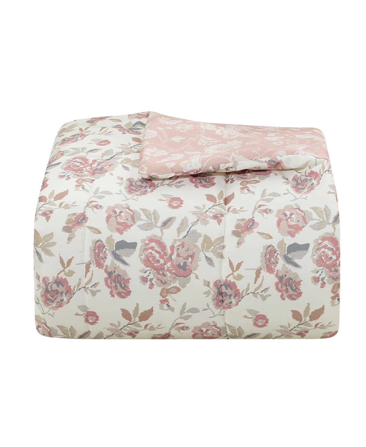 Macy's Painted Rose Reversible Microfiber 3-piece Comforter Set