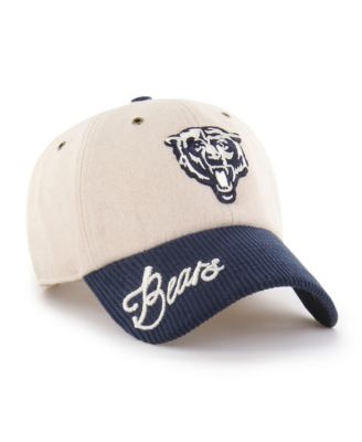 Women's Natural/Navy Chicago Bears Rope Script Clean Up Adjustable Hat