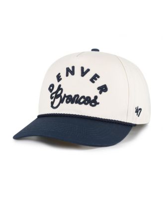 Women's Natural Denver Broncos Rope Script Hitch Adjustable Hat