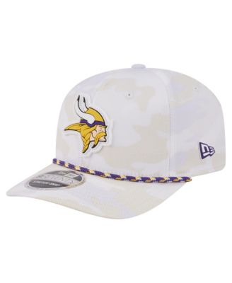 Men's White Minnesota Vikings Camo Rope 9SEVENTY Adjustable Hat