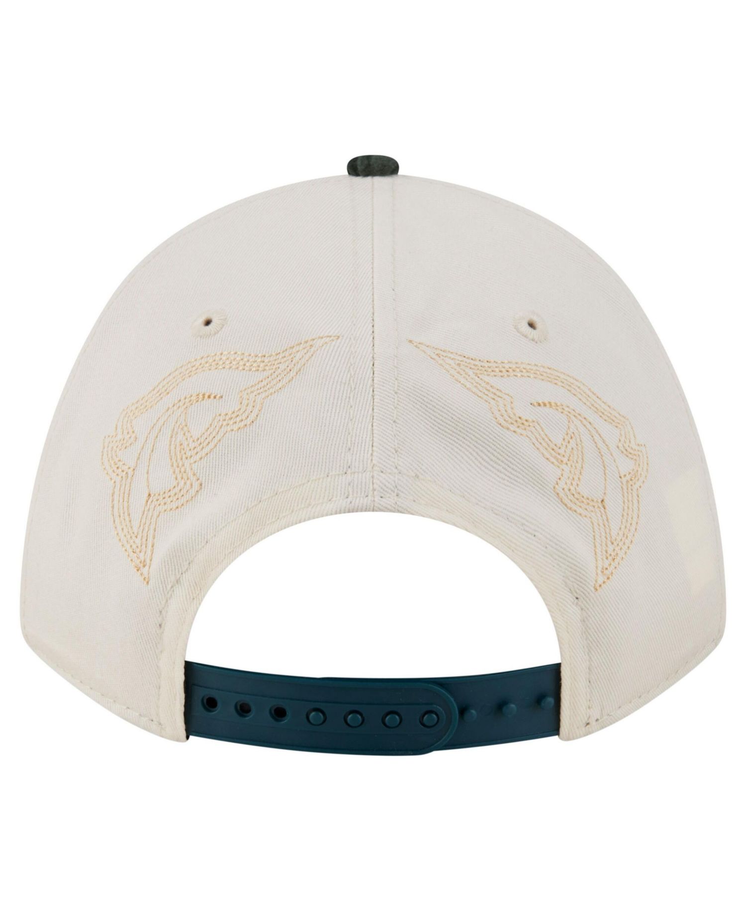 Men's Cream/Midnight Green Philadelphia Eagles Western 9FORTY A-Frame Adjustable Hat