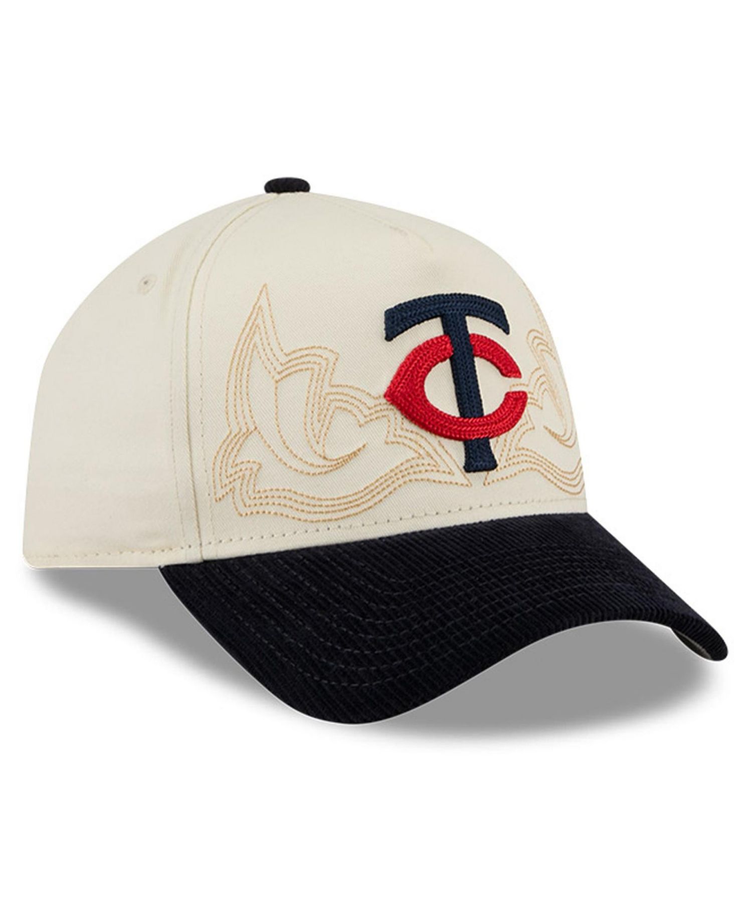 Men's Stone Minnesota Twins Western Stitch 9FORTY A-Frame Adjustable Hat