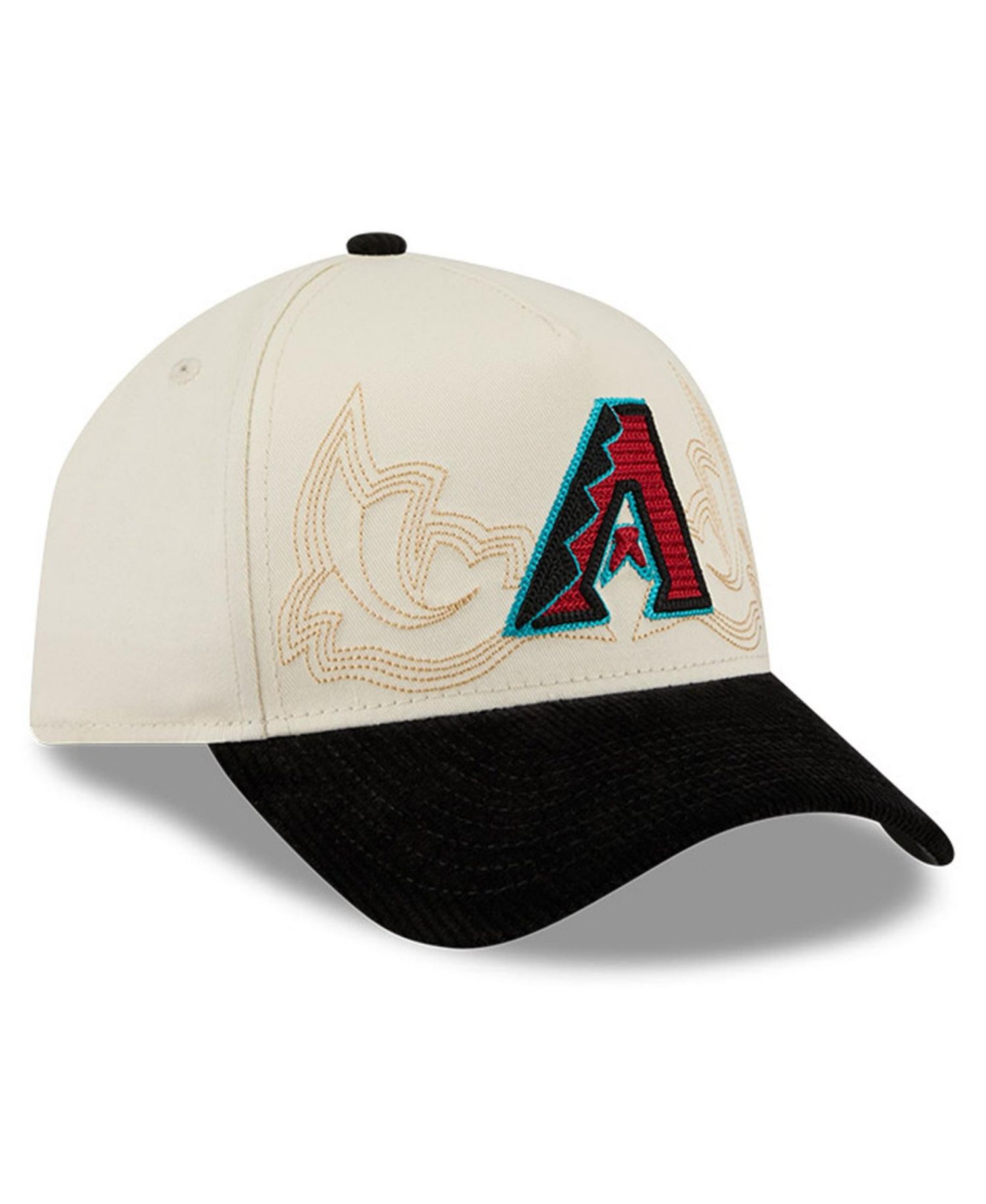 Men's Stone Arizona Diamondbacks Western Stitch 9FORTY A-Frame Adjustable Hat