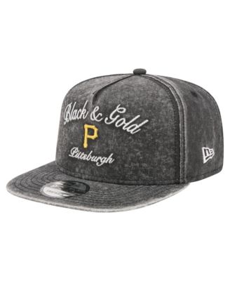Men's Black Pittsburgh Pirates City Slogan A-Frame 9FIFTY Snapback Hat