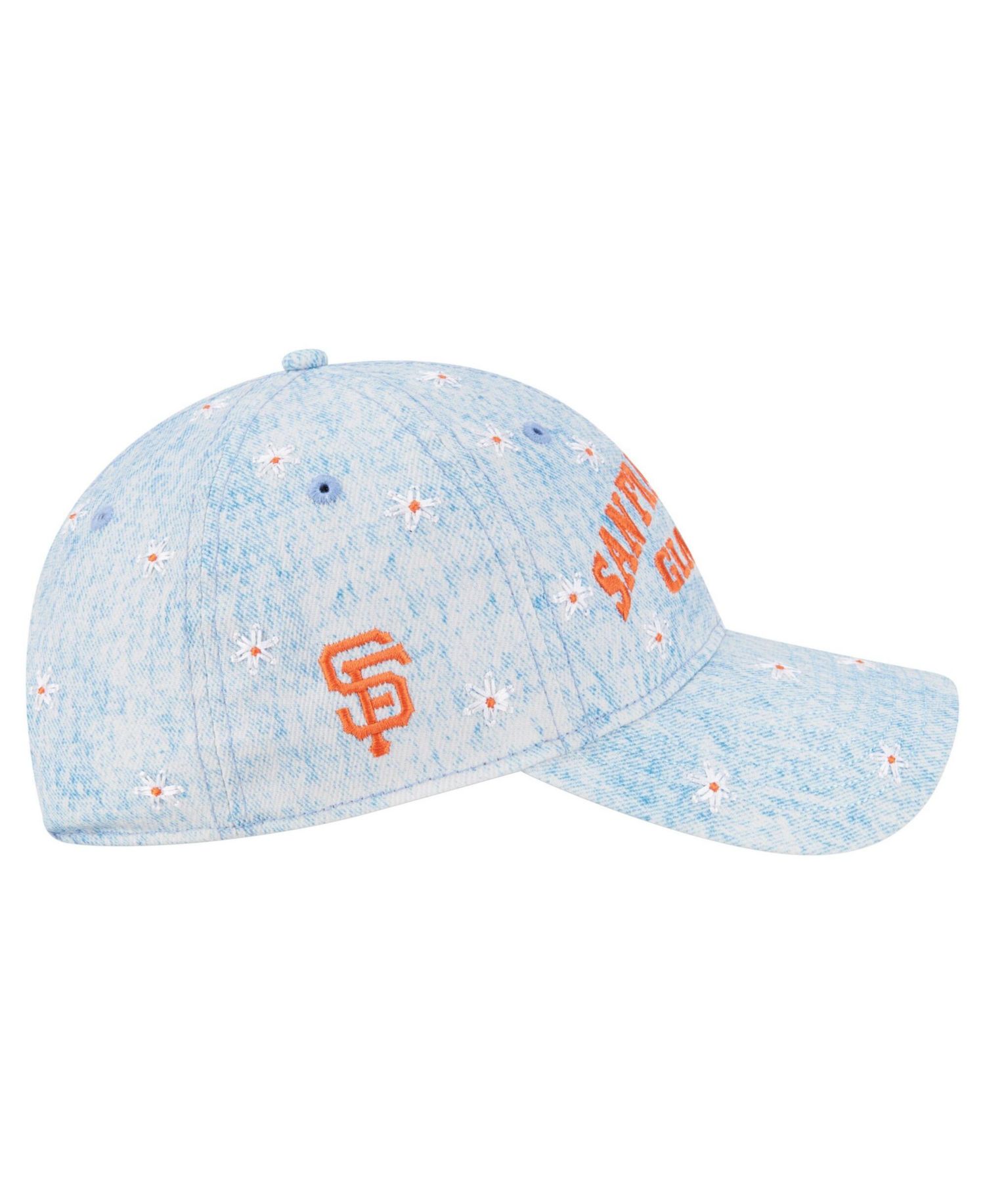 Women's Light Blue San Francisco Giants Daisy All Over 9TWENTY Adjustable Hat