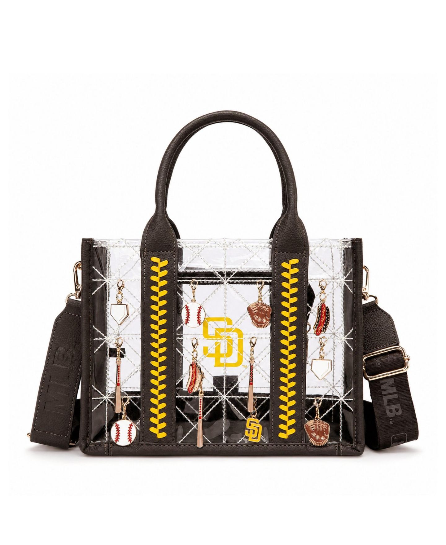 Женская сумка Montana West San Diego Padres Charmed Whipstitch Tote — фото 5