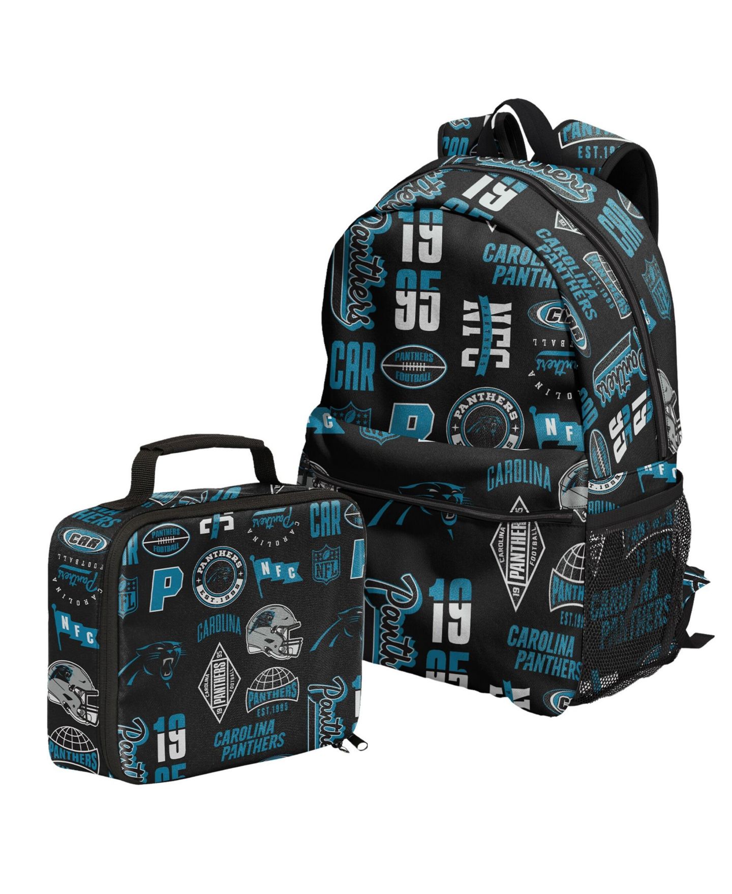 Сумки Outerstuff Carolina Panthers Backpack and Lunchbox Set — фото 1
