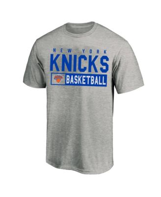 Men's Heather Gray New York Knicks Big & Tall Line T-Shirt