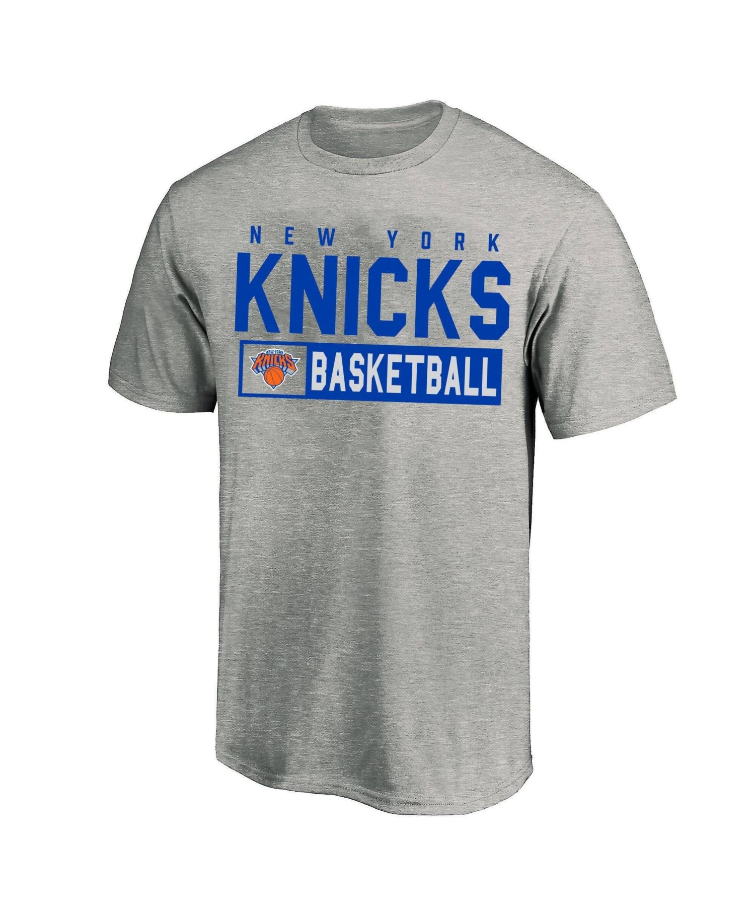 Men's Heather Gray New York Knicks Big & Tall Line T-Shirt