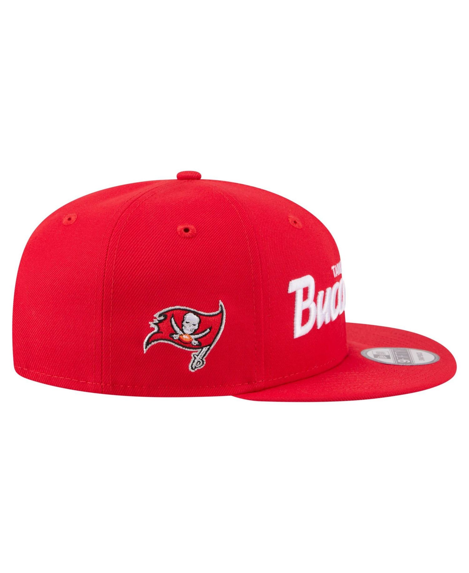Men's Red Tampa Bay Buccaneers Core Team Script 9FIFTY Snapback Hat