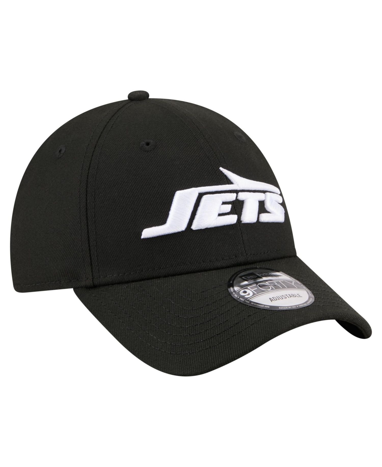 Men's Black New York Jets Core Team 9FORTY Adjustable Hat