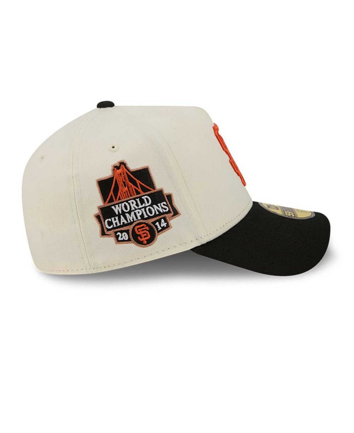 Men's Cream San Francisco Giants Chrome A-Frame 59FORTY Fitted Hat