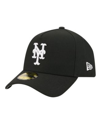 Men's Black New York Mets A-Frame 59FORTY Fitted Hat