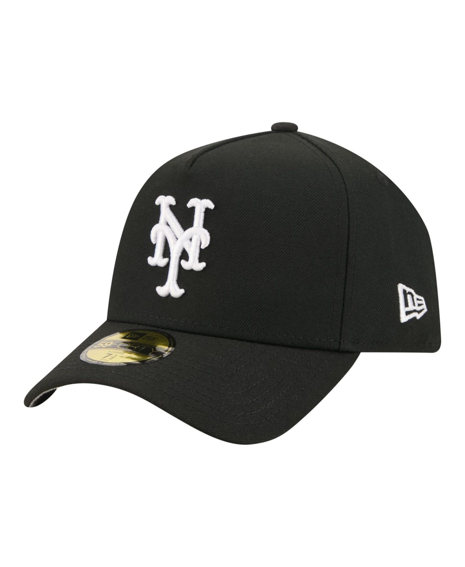 Men's Black New York Mets A-Frame 59FORTY Fitted Hat